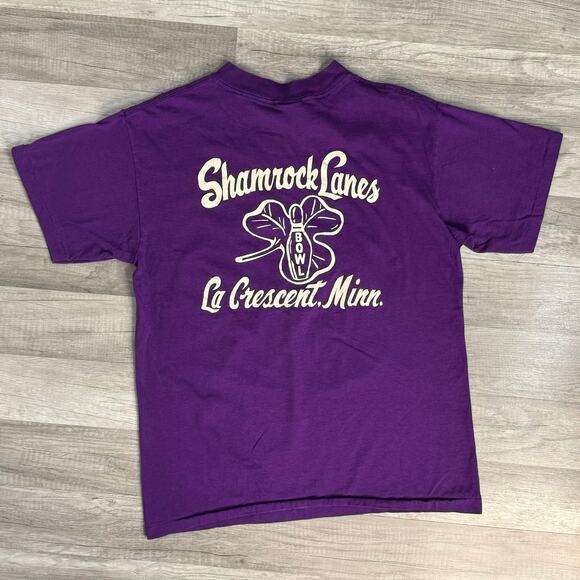 Vintage Taz USA IT'S AN ALTITUDE THING T-Shirt  Purple Single Stitch Size Large - Picture 4 of 8